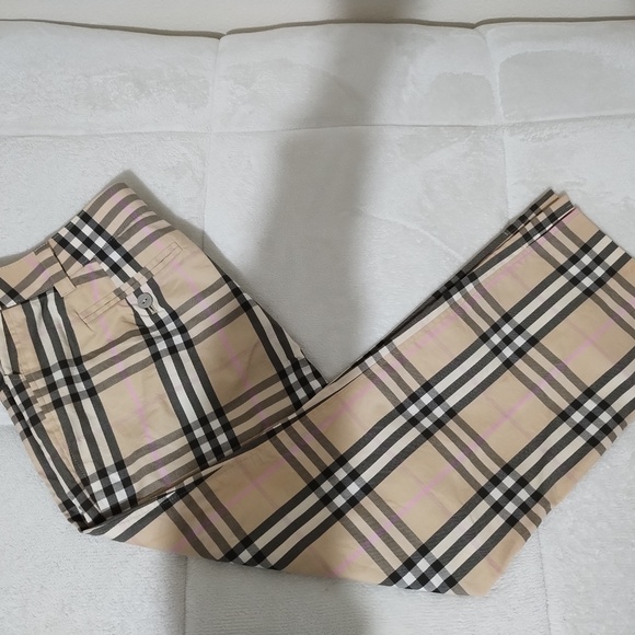 Burberry Cropped Pants Size 8 - Picture 3 of 7
